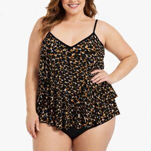 Slimshaper Swim Top Size 18 Layered Tiered